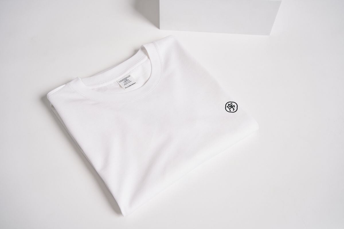 Folded blank premium cotton T-shirt
